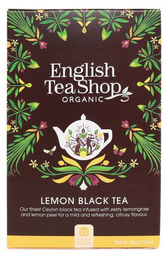 ENGLISH TEA SHOP Herbata czarna z trawą cytrynową (20x1,75) BIO 35 g