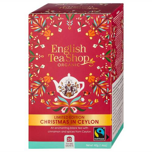 ENGLISH TEA SHOP Herbata cejlońska Christmas in Ceylon (20x2) 40g