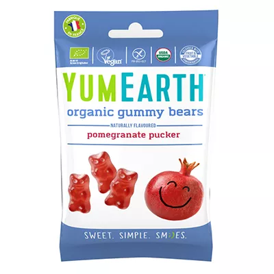 YUMEARTH Żelki owoc granatu (50g) - BIO