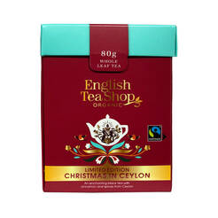 ENGLISH TEA SHOP Herbata ceylon sypana - edycja świąteczna 80g w zestawie z łyżką