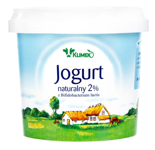 *KLIMEKO Jogurt naturalny 2% (z Bifidobacterium lactis) (330ml)