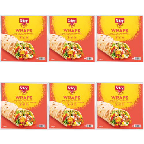 6x SCHAR Tortilla bezglutenowa Wraps (160g, 2 x 80g) (zbiorcze)