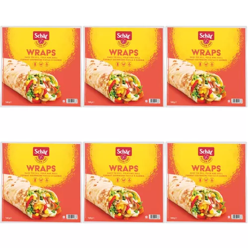 6x SCHAR Tortilla bezglutenowa Wraps (160g, 2 x 80g) (zbiorcze)