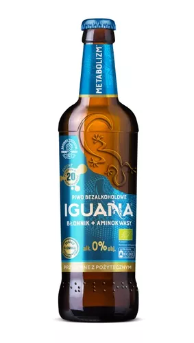 IGUANA Piwo bezalkoholowe metabolizm  (475 ml) - BIO