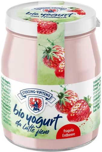 *STERZING-VIPITENO Jogurt truskawkowy z mleka siennego bezglutenowy (150g) - BIO