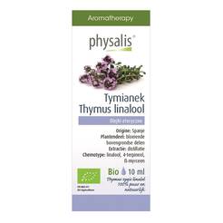 PHYSALIS  Olejek eteryczny tymianek thymus zygis linalol (tijm linalool) 10ml - BIO
