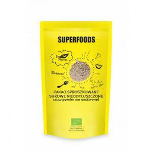 SUPERFOODS Kakao sproszkowane surowe nieodtłuszczone (150 g) - BIO 