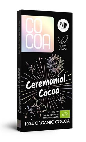 COCOA Kakao ceremonialne surowe (tabliczka gorzka 100%) (50 g) - BIO