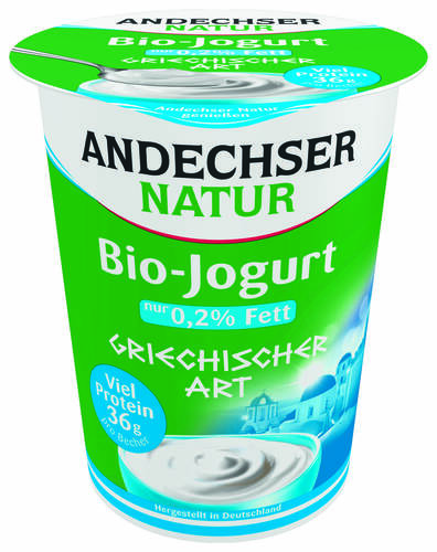 *ANDECHSER Jogurt typu greckiego 0,2% tłuszczu (400g) - BIO