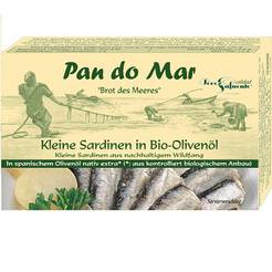 PAN DO MAR Sardynki w bio oliwie z oliwek (120g)