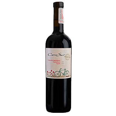 (18+) Wino czerwone Cono Sur Cabernet Sauvignon Carmenere Syrah - wytrawne 0,75l