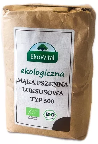 EKOWITAL Mąka pszenna ekologiczna typ 500 (1kg) - BIO