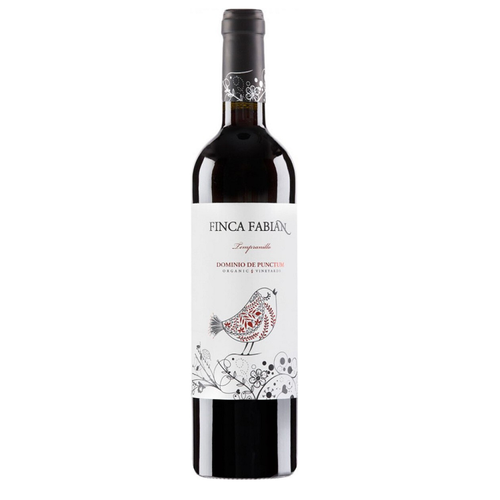 (18+) Wino czerwone Finca Fabian Tempranillo - wytrawne, wegańskie 0,75l - BIO