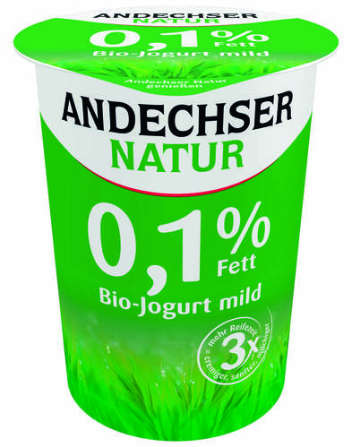 *ANDECHSER Jogurt naturalny 0,1% tłuszczu (500 g) - BIO