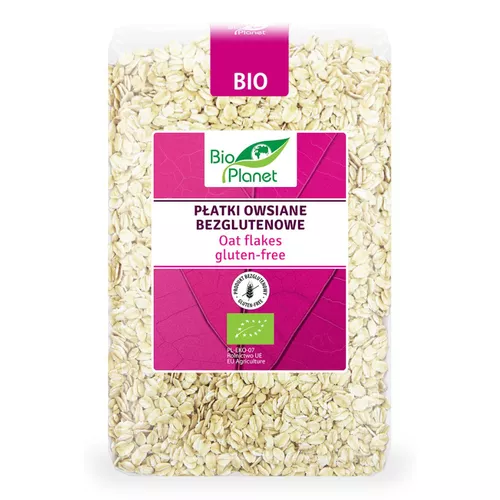 BIO PLANET Płatki owsiane ekologiczne, bezglutenowe (1kg) - BIO