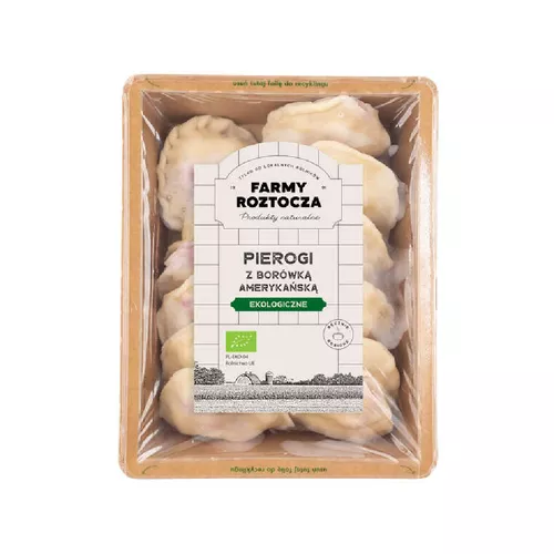 *FARMY ROZTOCZA Pierogi z borówką amerykańską (300g) - BIO (dostawa do sklepu - wtorek)