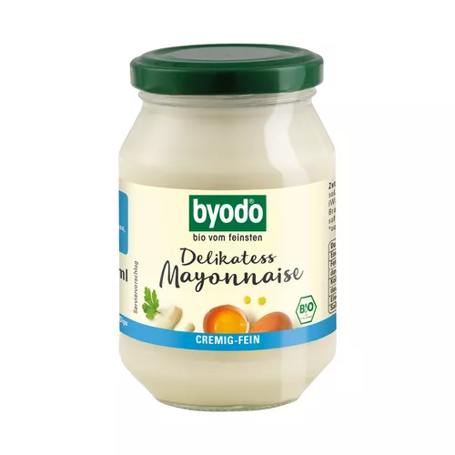 BYODO Majonez tradycyjny delikatesowy bezglutenowy 80% tł..(250ml) - BIO