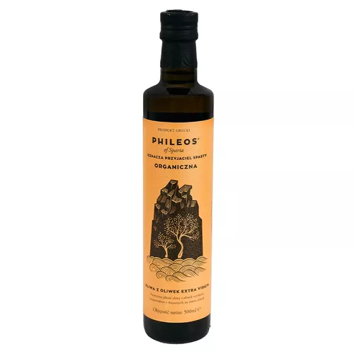 PHILEOS OF SPARTA Oliwa  extra virgin  (szklana butelka) (500ml) - BIO