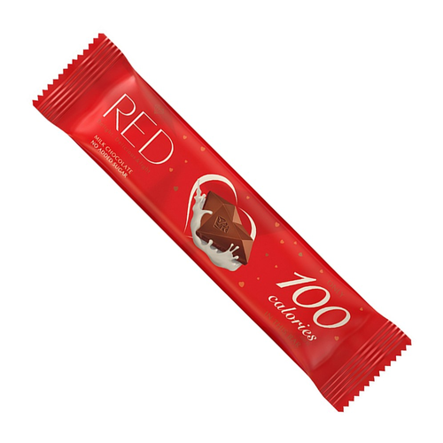 RED DELIGHT Baton z mlecznej czekolady bez cukru (26g)