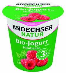 *ANDECHSER Jogurt ekologiczny malinowy 3,8% tłuszczu (150g) - BIO 