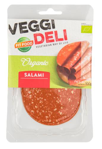 *VEGGI DELI Wegetariańska alternatywa salami w plastrach (100g) - BIO