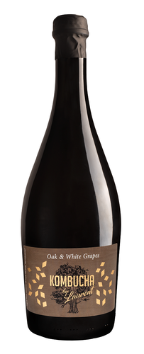 KOMBUCHA BY LAURENT Kombucha szampańska na płatkach dębu o smaku białych winogron (750ml) - BIO 