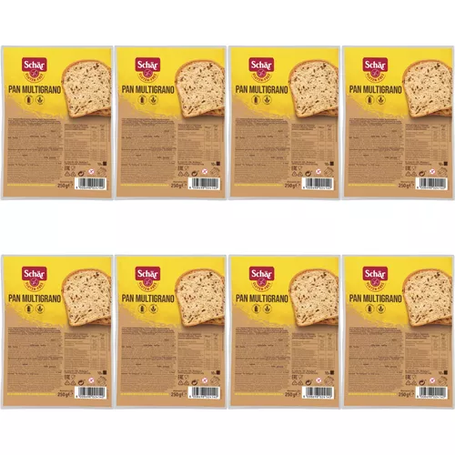 8x SCHAR Pan Multigrano chleb wieloziarnisty bezglutenowy (250g) (zbiorcze)