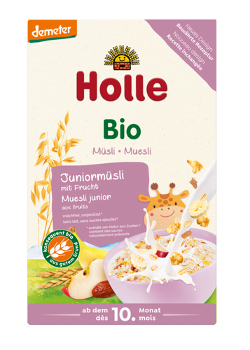 HOLLE Musli junior z owocami od 10 miesiąca (250g) - BIO Demeter