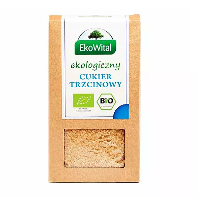 EKOWITAL Cukier trzcinowy ekologiczny (500g) - BIO