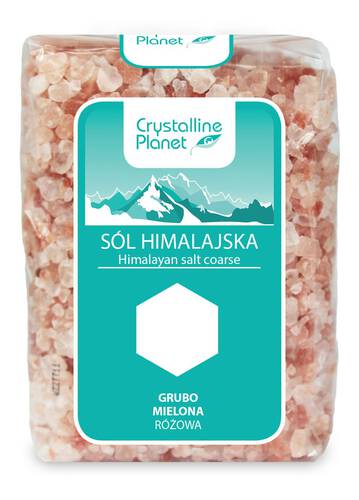 CRYSTALLINE PLANET Sól himalajska różowa grubo mielona (600 g)
