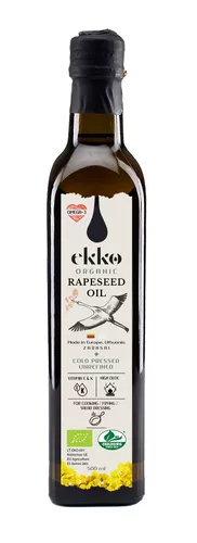 EKKO Olej rzepakowy Virgin OMEGA-3 (500 ml) - BIO