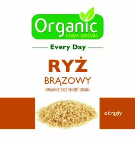 ORGANIC Ryż brązowy okrągły ekologiczny (500g) - BIO