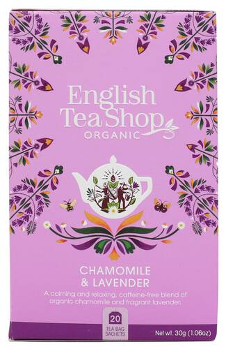 ENGLISH TEA SHOP Herbatka ziołowa z rumiankiem i lawendą (20x1,5) BIO 30 g