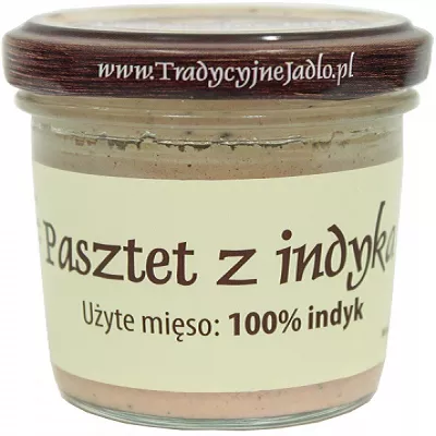 *TRADYCYJNE JADŁO Pasztet z indyka [słoik] (80g) (f)