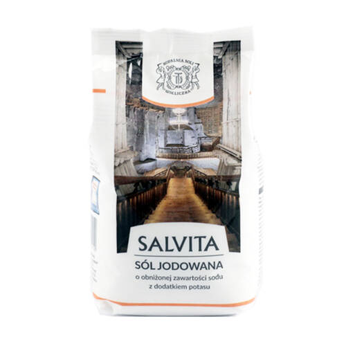 SALVITA Sól dietetyczna jodowana (kopalnia soli Wieliczka) (500g) 