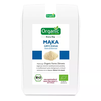 ORGANIC Mąka gryczana pełnoziarnista ekologiczna (500g) - BIO