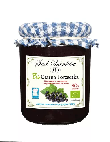 SAD DANKÓW Czarna porzeczka 80 %  (260 g) - BIO