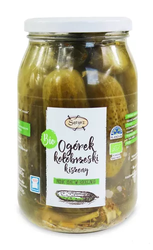 *SĄTYRZ Ogórek kiszony (słoik) (880g) - BIO (f)