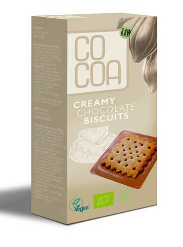 COCOA Herbatniki z czekoladą creamy 95 g - BIO