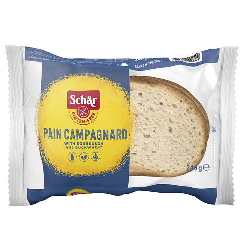 5x SCHAR Chleb wiejski bezglutenowy, bez laktozy Pain Campagnard (240g)