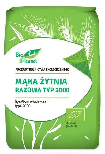 BIO PLANET Mąka żytnia razowa TYP 2000 1kg - BIO
