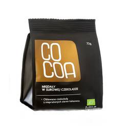 COCOA Migdały w surowej czekoladzie (70g) - BIO