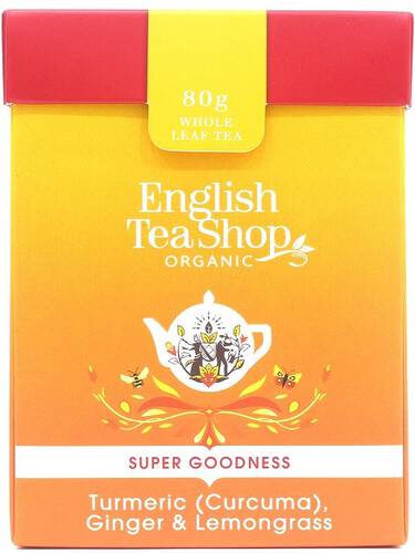 ENGLISH TEA SHOP Herbata sypana z imbirem , kurkumą i trawą cytrynową BIO 80 g