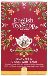 ENGLISH TEA SHOP Herbata czarna z imbirem i brzoskwinią (20X2) BIO 40g