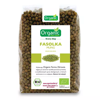 ORGANIC Fasolka mung, ekologiczna (500g) - BIO