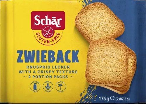 SCHAR Sucharki bezglutenowe - Zwieback (175g)