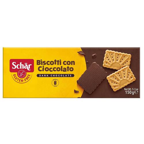 SCHAR Herbatniki z czekoladą - Biscotti con cioccolato (150g)