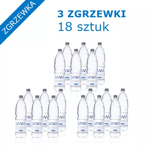 3x JAVA Woda mineralna niegazowana Alkaliczna pH 9,2 (18x1,5l) (zbiorcze)