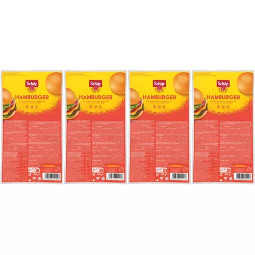 4x SCHAR Bułki do hamburgerów bezglutenowe - Hamburger (300g) (zbiorcze)