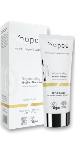 YAPPCO Szampon micelarny do włosów suchych i zniszczonych regenerujący (200 ml) - BIO